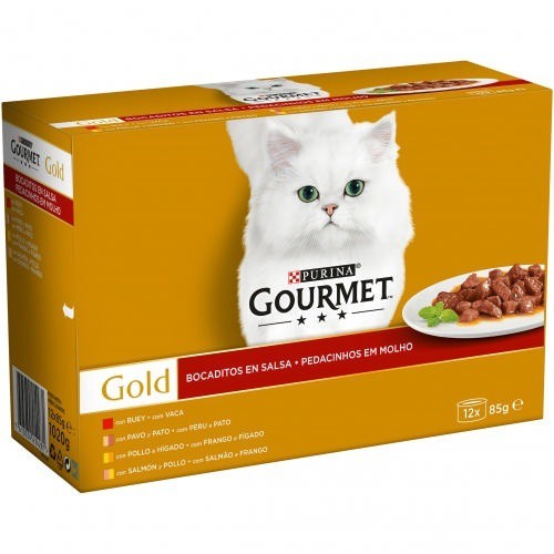 GOURMET GOLD BOCADITOS EN SALSA PACK 12 LATAS