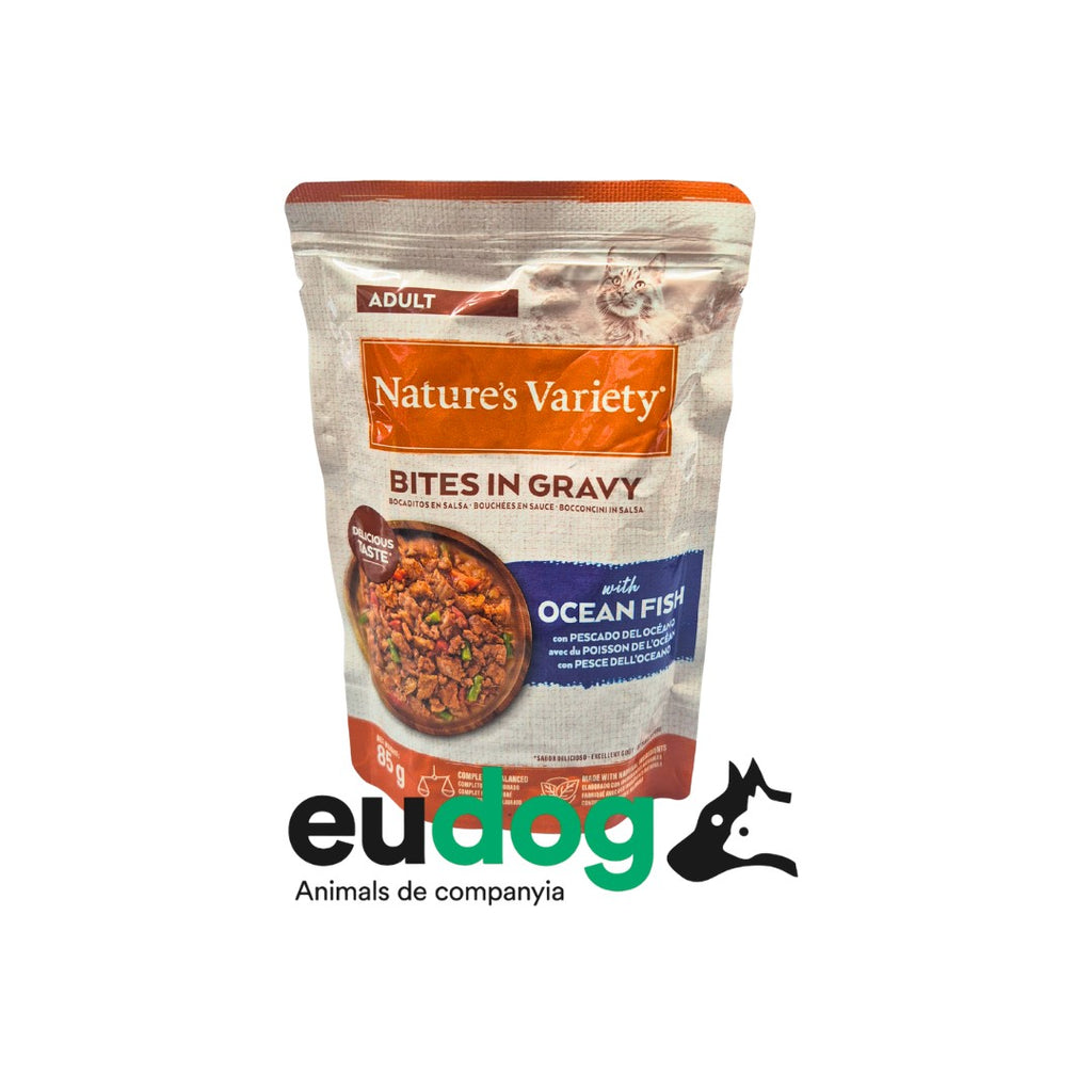 NATURE'S VARIETY GATO POUCH BITES IN GRAVY