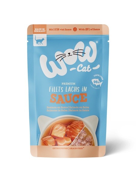 WOW CAT EN SALSA 85GR