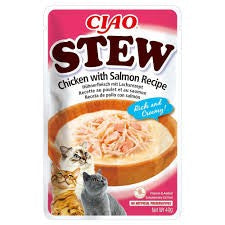 CHURU CAT STEW POLLO CON SALMON 40GR