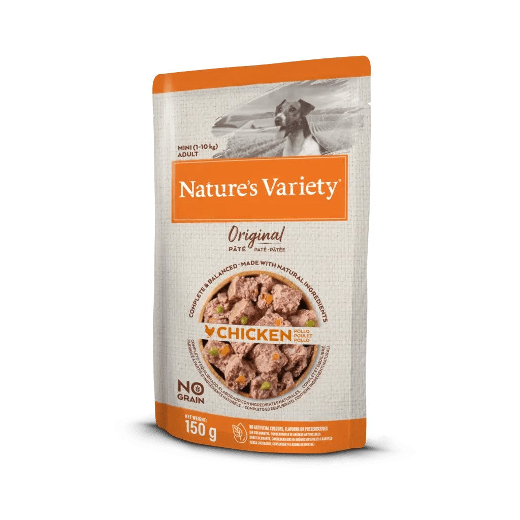 NATURE'S VARIETY PERRO MINI POUCH 150GR