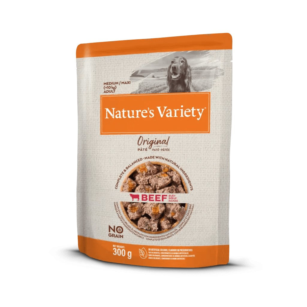 NATURE'S VARIETY PERRO MEDIUM POUCH 300GR