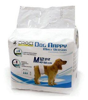 DOG NAPPY PAÑAL PARA PERRO MACHO 12 UDS