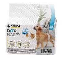 DOG NAPPY PAÑAL MEDIANO 12UDS
