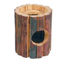 BUBIMEX CILINDRO DE MADERA PARA PEQUEÑOS MAMIFEROS