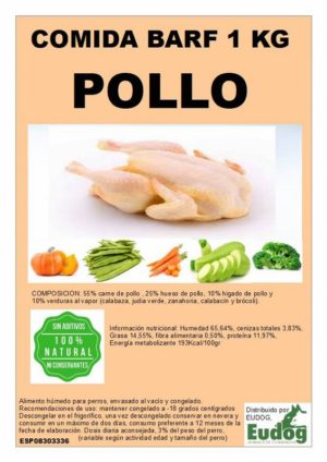 WUAUU RAW PARA PERRO DE 1KG
