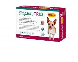 SIMPARICA TRIO 1,25-2,5KG 3CPD